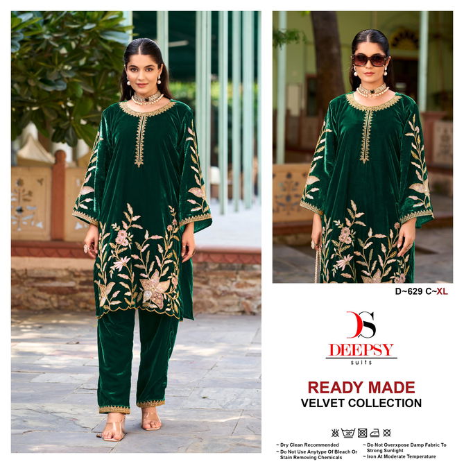 D 629 A To D By Deepsy Velvet Top With Bottom Suppliers In India